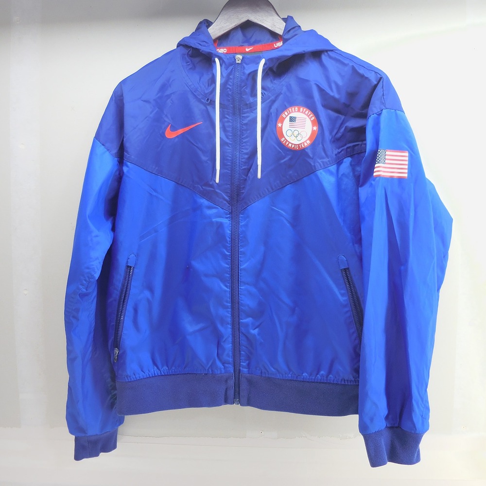 Nike Mens Team USA Olympic Windrunner Jacket Blue 2020 Tokyo CQ7263-451 Medium‎